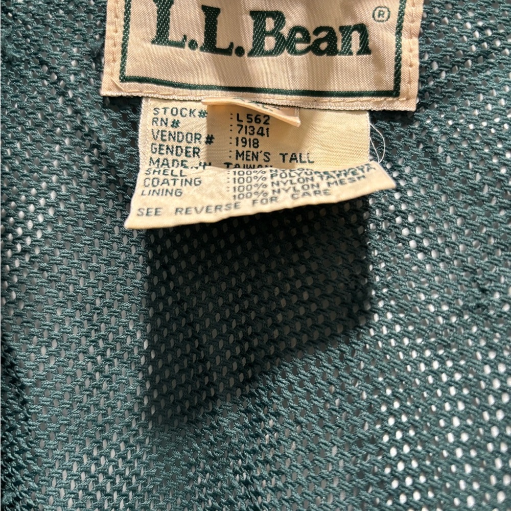 L.L. Bean Men's Navy Vintage Raincoat - Picture 13 of 15